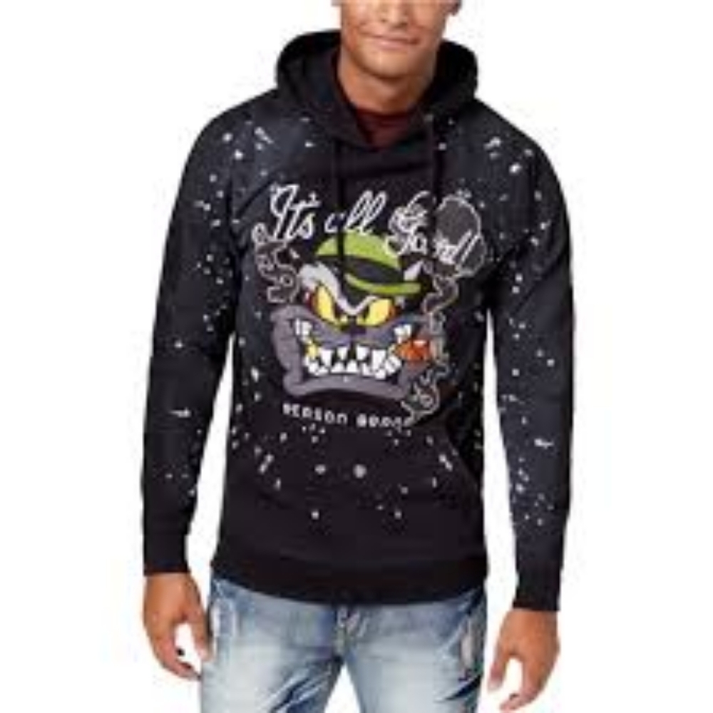 Reason brand hoodie graphic patch cigar cat it's all good xl‎